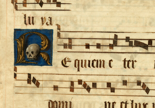 Graduel à l'usage de l'abbaye Sainte-Rictrude de Marchiennes - Tête de mort