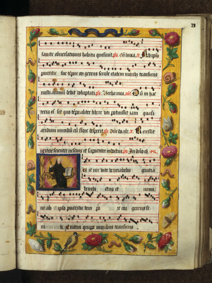 Antiphonaire à l'usage de l'abbaye Sainte-Rictrude de Marchiennes - Saint Benoît_2