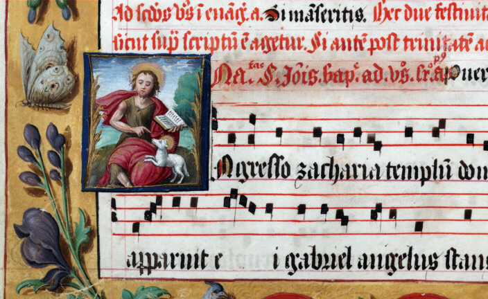 Antiphonaire à l'usage de l'abbaye Sainte-Rictrude de Marchiennes - Saint Jean-Baptiste au désert