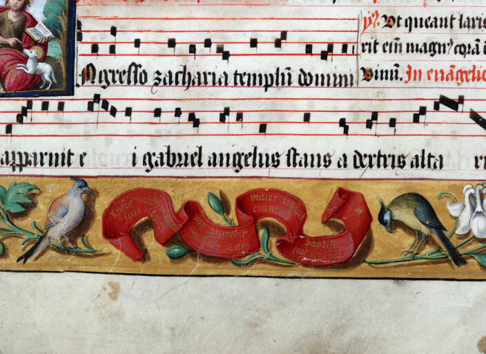 Antiphonaire à l'usage de l'abbaye Sainte-Rictrude de Marchiennes - Saint Jean-Baptiste au désert_1