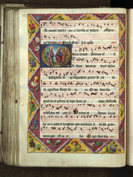 Antiphonaire à l'usage de l'abbaye Sainte-Rictrude de Marchiennes - Profession de foi de saint Pierre_1