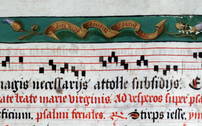 Antiphonaire à l'usage de l'abbaye Sainte-Rictrude de Marchiennes - Nativité de la Vierge_1