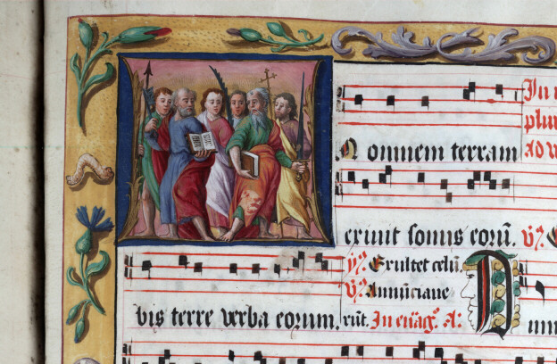 Antiphonaire à l'usage de l'abbaye Sainte-Rictrude de Marchiennes - Apôtres