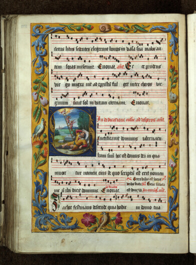 Antiphonaire à l'usage de l'abbaye Sainte-Rictrude de Marchiennes - Songe de Jacob_3