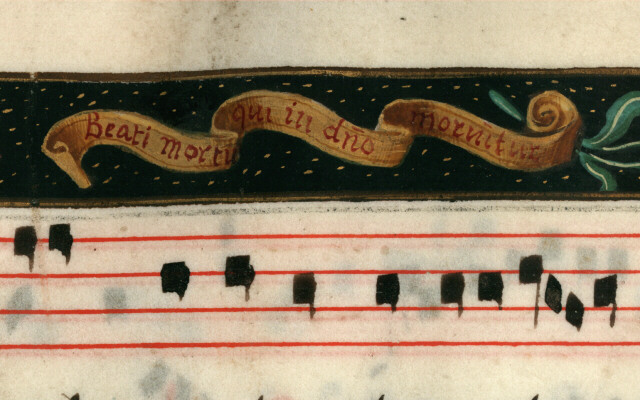 Antiphonaire à l'usage de l'abbaye Sainte-Rictrude de Marchiennes - Symboles de la mort_0