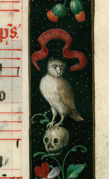 Antiphonaire à l'usage de l'abbaye Sainte-Rictrude de Marchiennes - Symboles de la mort_1