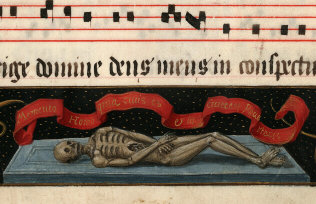 Antiphonaire à l'usage de l'abbaye Sainte-Rictrude de Marchiennes - Symboles de la mort_2