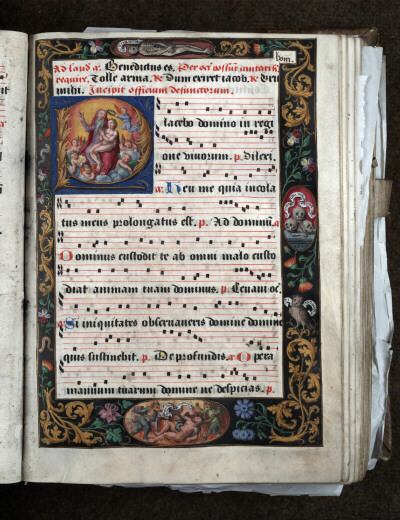 Antiphonaire à l'usage de l'abbaye Sainte-Rictrude de Marchiennes - Mauvais riche en Enfer et Lazare dans le sein d'Abraham (Le)_2