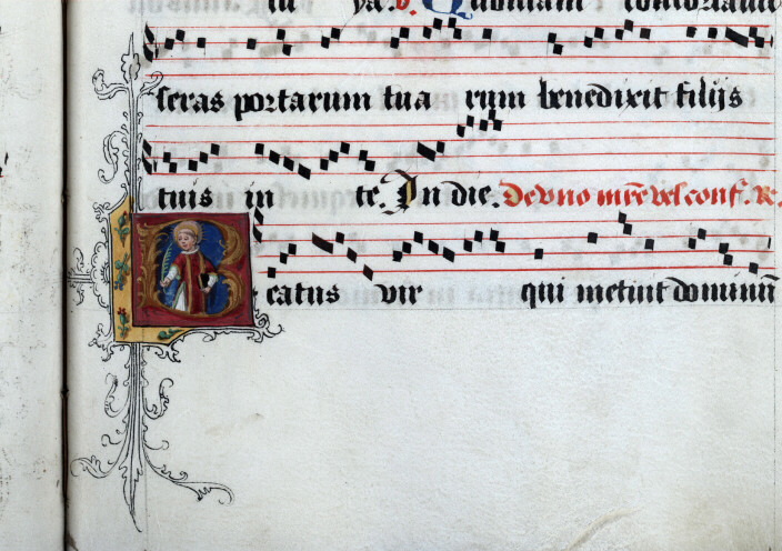Antiphonaire à l'usage de l'abbaye Sainte-Rictrude de Marchiennes - Saint martyr