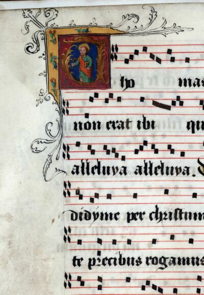 Antiphonaire à l'usage de l'abbaye Sainte-Rictrude de Marchiennes - Saint Thomas