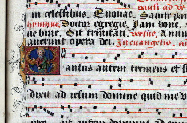 Antiphonaire à l'usage de l'abbaye Sainte-Rictrude de Marchiennes - Saint Paul