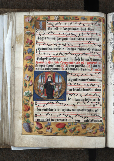 Antiphonaire à l'usage de l'abbaye Sainte-Rictrude de Marchiennes - Sainte Eusébie de Marchiennes_1