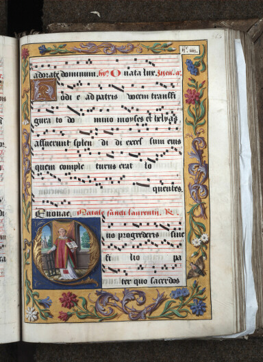 Antiphonaire à l'usage de l'abbaye Sainte-Rictrude de Marchiennes - Saint Laurent_1