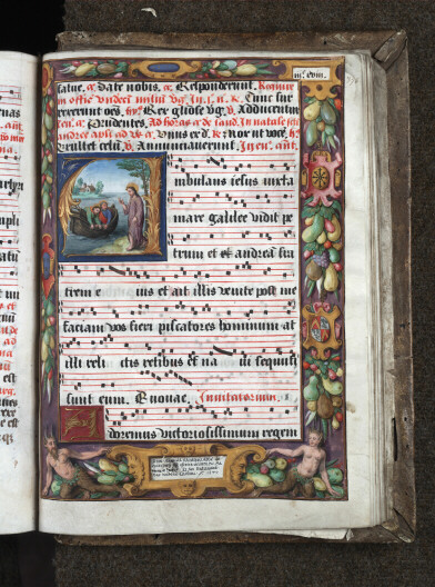 Antiphonaire à l'usage de l'abbaye Sainte-Rictrude de Marchiennes - Vocation de Pierre et d'André_1