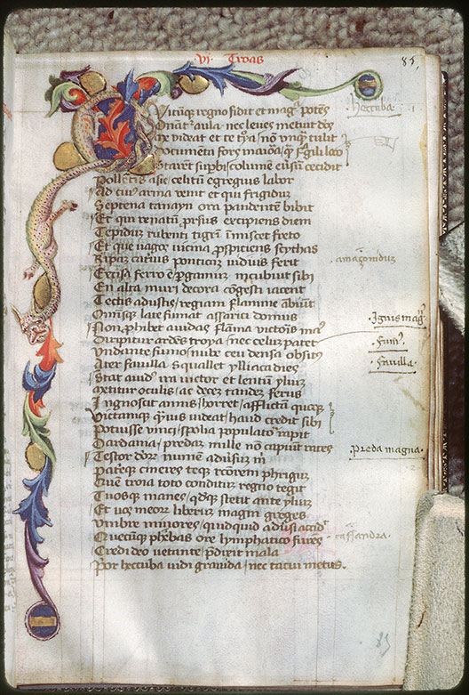 Tragoediae - Page décorée