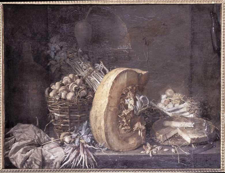 NATURE MORTE AU POTIRON ET AUX CHAMPIGNONS_0