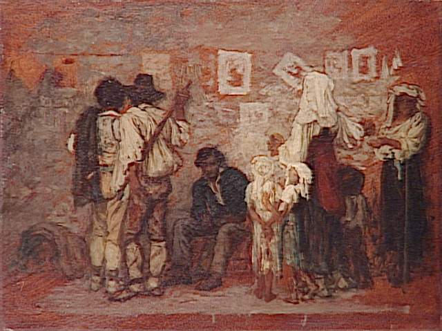 LE MARCHAND D'IMAGES, Ernest Hébert, 1857