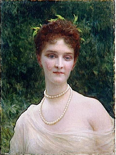 PORTRAIT D'AGNES DE POURTALES, MARQUISE DE LOYS-CHANDIEU, Ernest Hébert, 1897