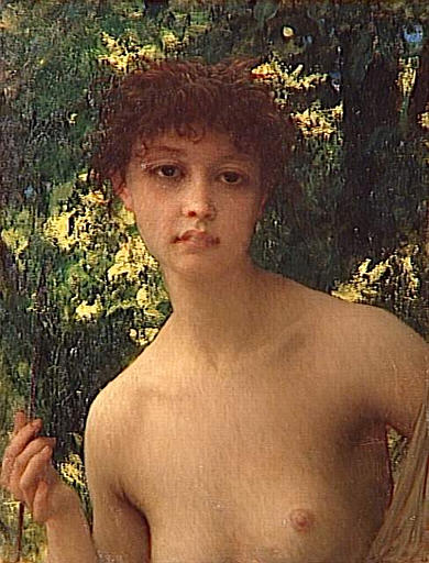 JEUNE CHASSERESSE — Ernest Hébert