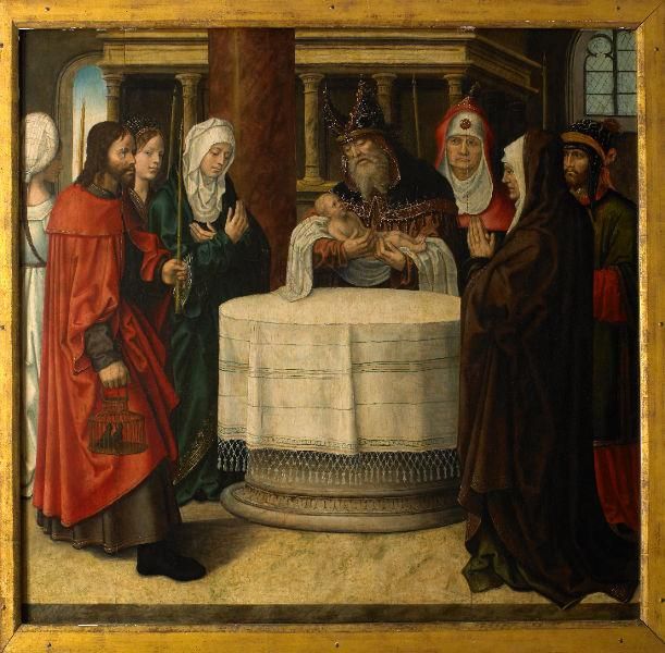 LA CIRCONCISION (TITRE MODERNE) ; LE NUNC DIMITIS (TITRE ANCIEN) #SAINT JEAN L'EVANGELISTE PRESENTE LE DONATEUR_0