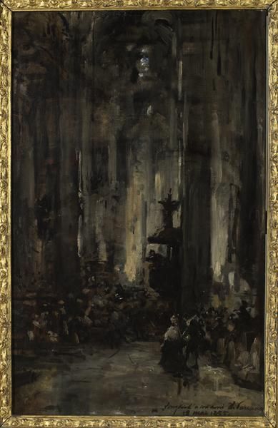 INTERIEUR D'EGLISE, 1855_0