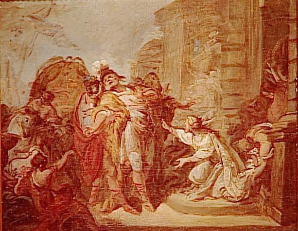 SCENE ANTIQUE ; DIT AUSSI LA FILLE DE JEPHTE (?)_0