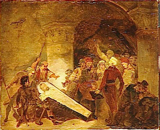 Le corps d'Henri IV exposé à Saint-Denis ; L'ouverture du cercueil d'Henri IV (autre titre)_0
