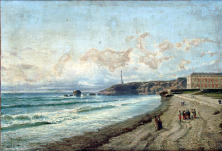 Vue du palais de l'impératrice à Biarritz_0