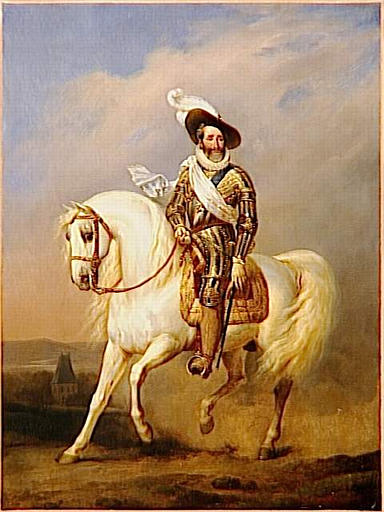 Portrait équestre d'Henri IV, Jean-Baptiste Mauzaisse, 1822 avant