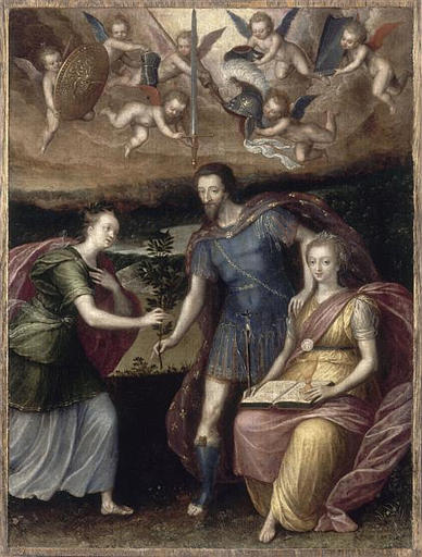 Henri IV s'appuyant sur la Religion pour donner la paix à la France_0