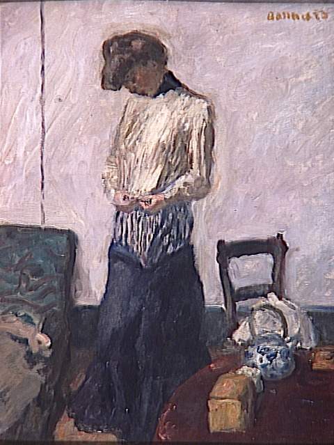 FEMME SE DESHABILLANT — Pierre Bonnard