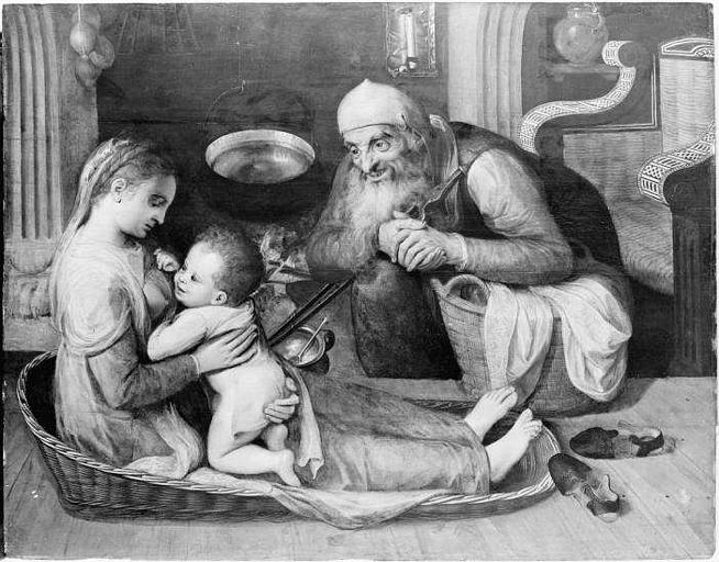 LA SAINTE FAMILLE, Frans Floris, 1553 vers,1554 ou