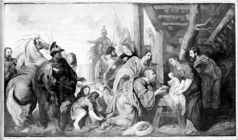 L'ADORATION DES MAGES, Jan Erasmus Quellinus, 2e moitié 17e siècle, 1er quart 18e siècle