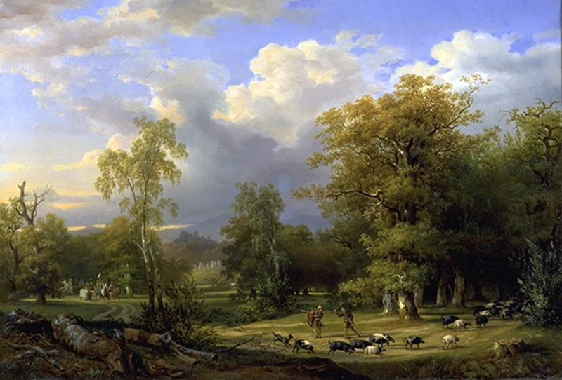 LA FORET DE ROTHERWOOD ; EPISODE D'IVANHOE, Théodore Richard, 1849