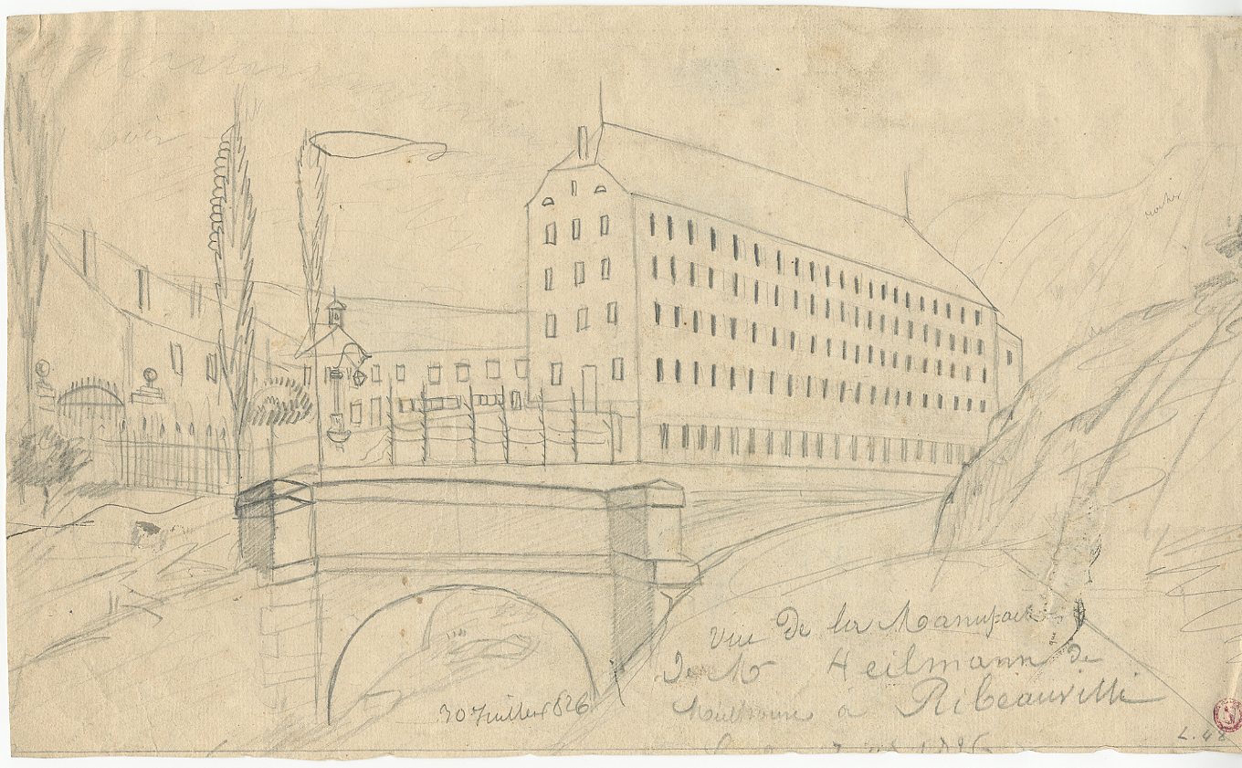 VUE D'ALSACE : MANUFACTURE HEILMANN A RIBEAUVILLE_0