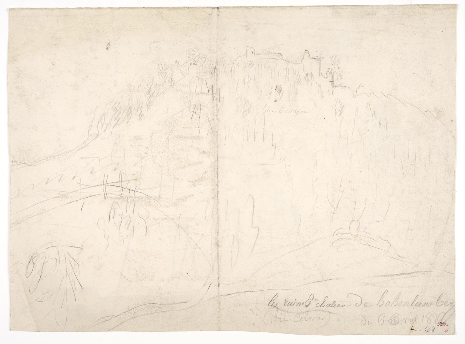 VUES D'ALSACE : LE CHATEAU DE HOHENLANSBERG_0