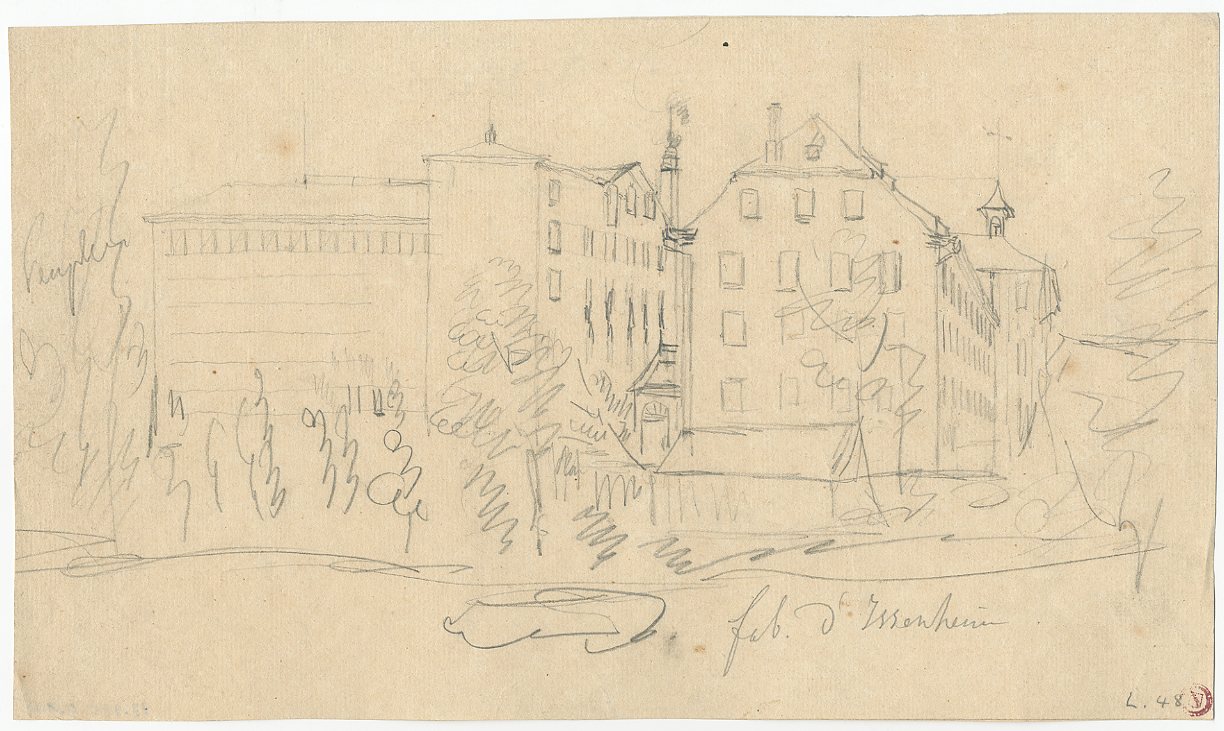 VUES D'ALSACE : FABRIQUE D'ISSENHEIM_0