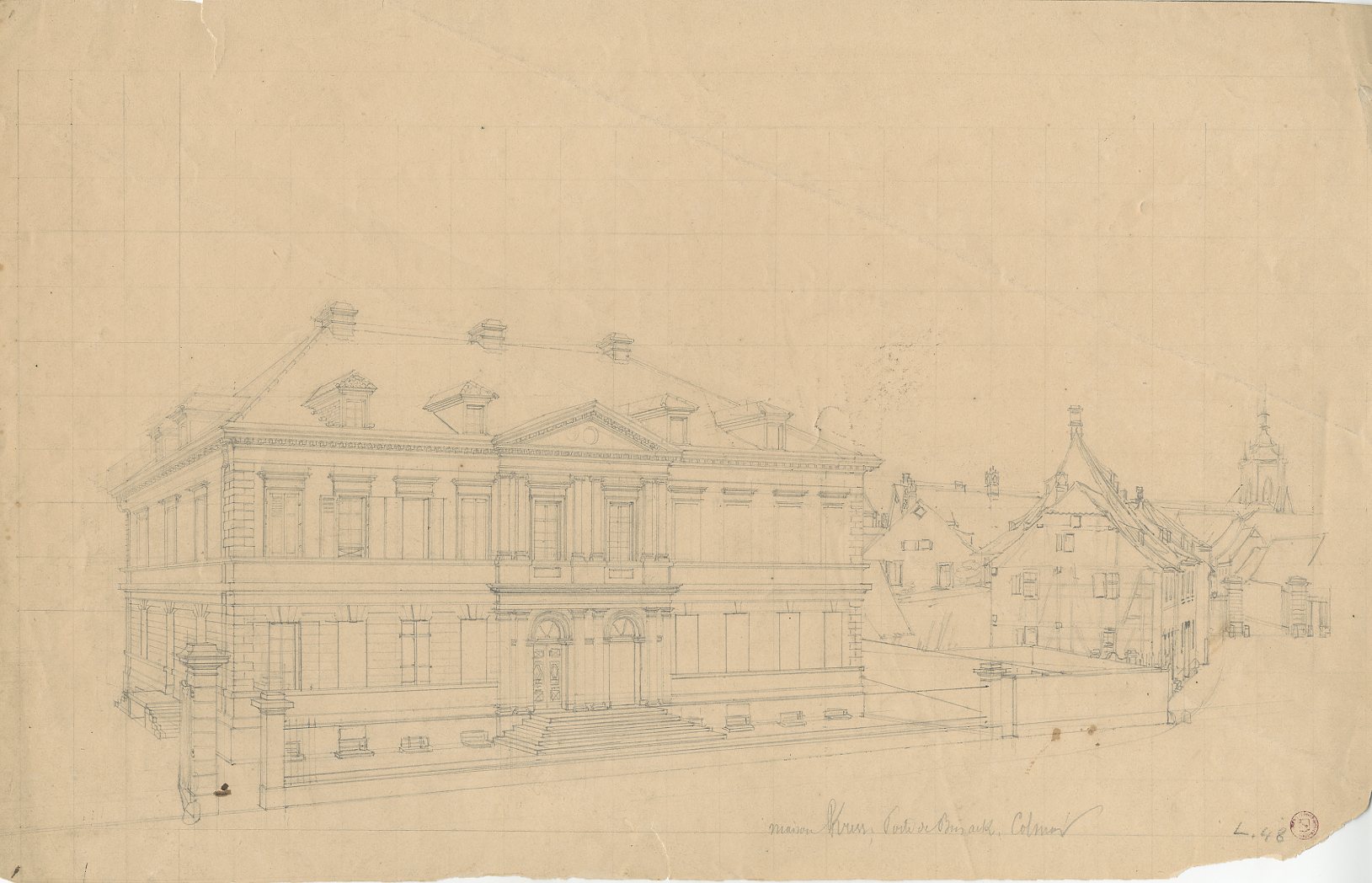 VUE DE COLMAR : MAISON KRISS PORTE DE BRISACH_0