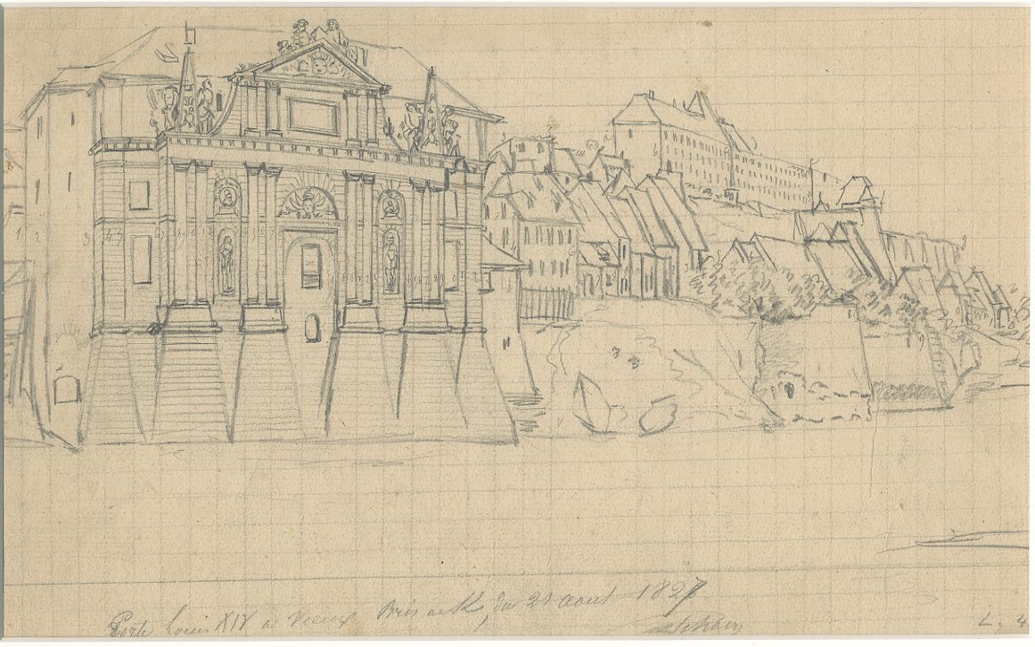 VUE D'ALLEMAGNE : PORTE LOUIS XIV A VIEUX BRISACH_0