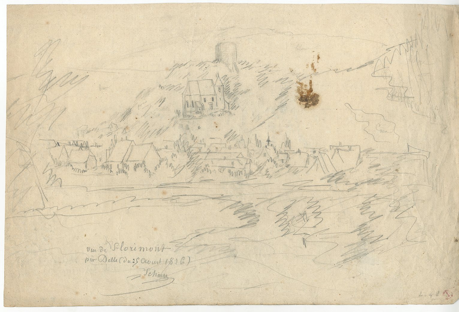 VUES D'ALSACE : CHATEAU DE MORIMONT ; FLORIMONT_1