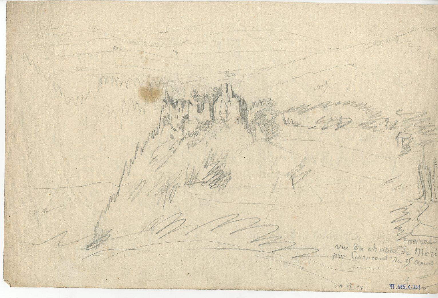 VUES D'ALSACE : CHATEAU DE MORIMONT ; FLORIMONT_0