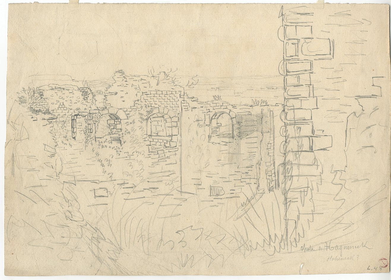 VUE D'ALSACE : CHATEAU DE HAGUENECK_0