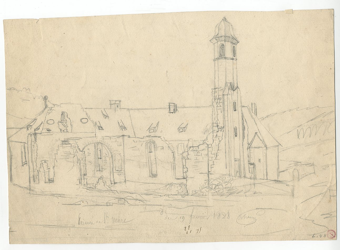 VUE D'ALSACE : PRIEURE DE SAINT MARC A GUEBERSCHWIHR_0