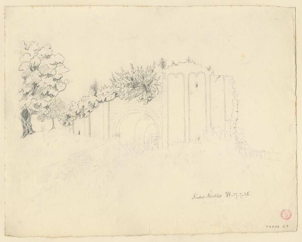 VUE D'ALSACE : RUINES DE NIEDERMUNSTER_0