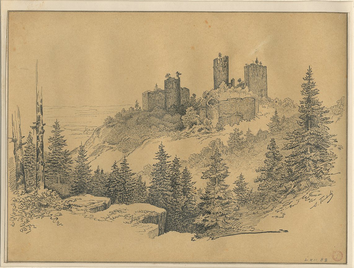 VUE D'ALSACE : CHATEAU D'OTROTT_0