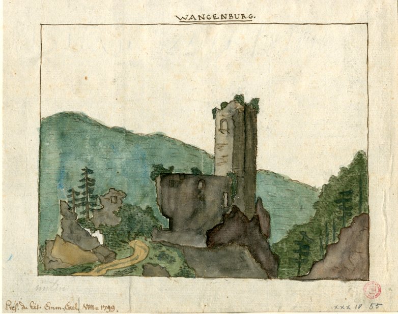 VUE D'ALSACE : CHATEAU DE WANGENBOURG_0