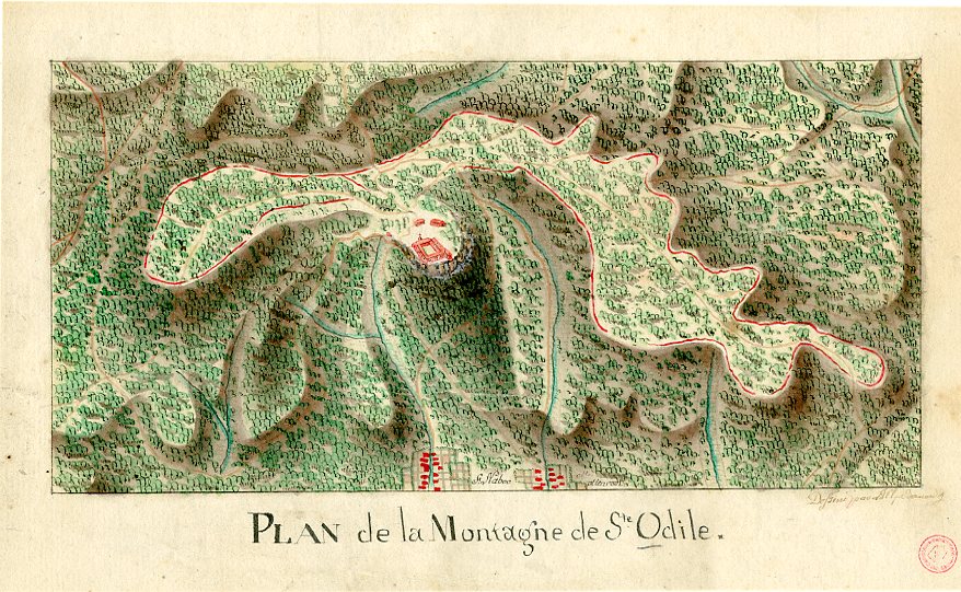 VUE D'ALSACE : PLAN DE LA MONTAGNE SAINTE-ODILE_0