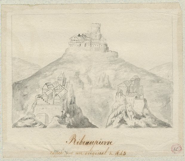 VUE D'ALSACE : CHATEAUX DE RIBEAUVILLE_0