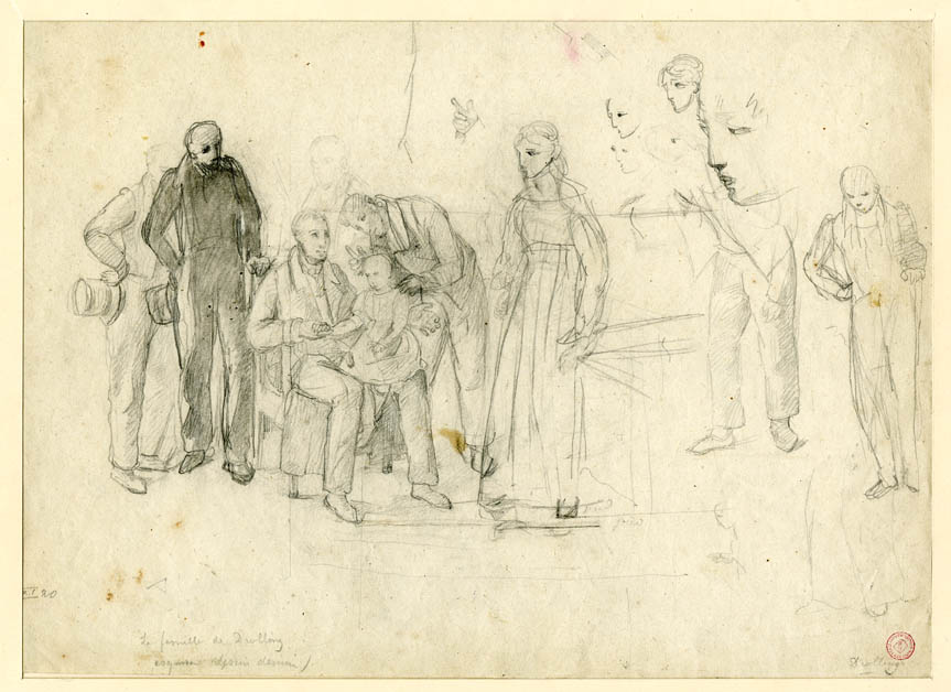 LA FAMILLE DROLLING ; PORTRAIT DE FEMME, Michel Martin Drolling, 1851 avant