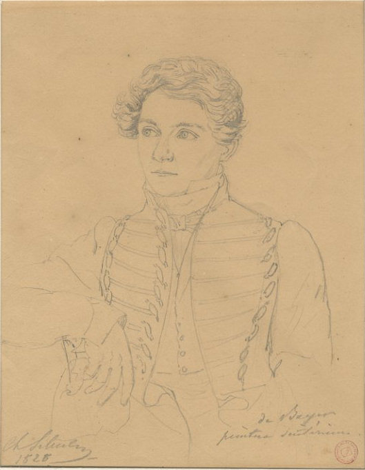 PORTRAIT DU PEINTRE AUGUST VON BAYER, Charles Auguste Schuler, 1828